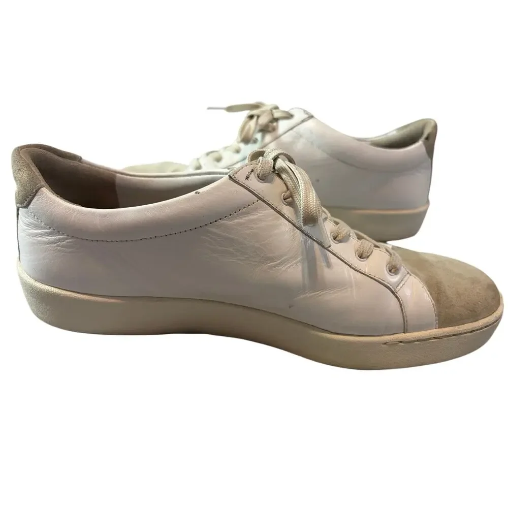 Vince white leather